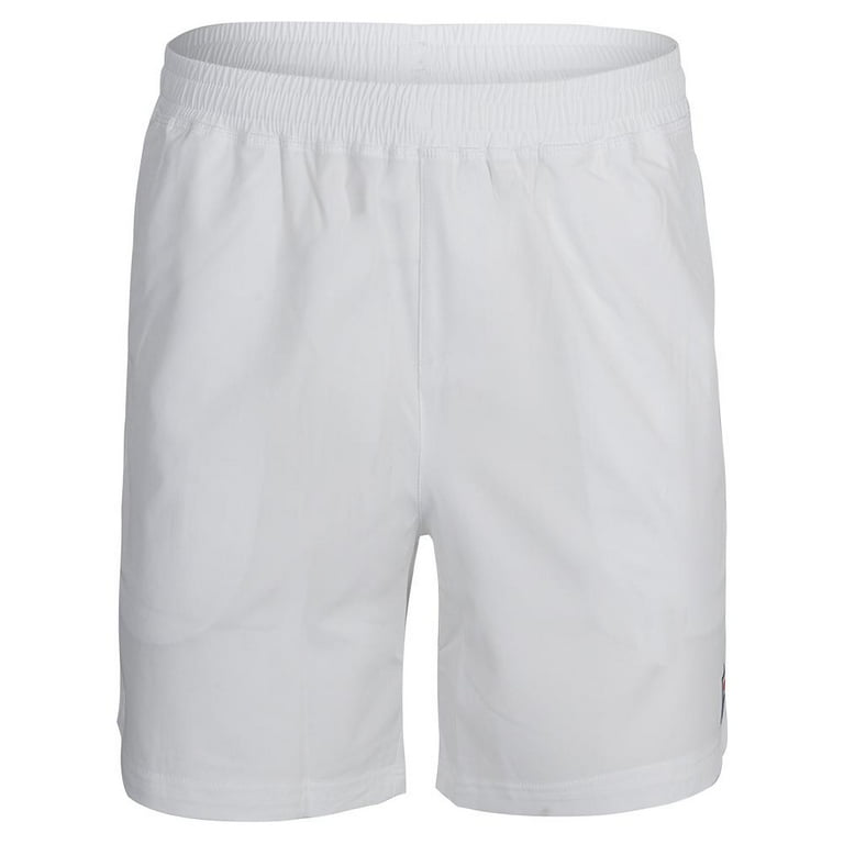 Fila Men`s Solid Woven Inch Tennis Short X-Large White