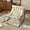 Off White, variant on Comfortable Ergonomic Rocking Chair with Cushions and Storage Ideal for Bedroom, Living Room, and Garden, Off White