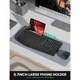 thumbnail image 6 of Teetheory Wireless Keyboard and Mouse Combo - Full-Sized Ergonomic Keyboard with Wrist Rest, Phone Holder, Silent 2.4GHz Cordless Keyboard Mouse Combo for PC/Laptop/Mac/Windows XP/7/8/10 (Black), 6 of 6