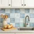 thumbnail image 2 of Mi Alma Solid Light Blue Peel & Stick Tiles - Vinyl Backsplash 8x8, 2 of 9
