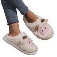 thumbnail image 3 of Vedolay Women Slippers Cozy Warm House Shoes Comfort Slip On House Slippers for Women White,42, 3 of 4