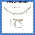 thumbnail image 4 of SMKE Satin Ribbon Ornaments,71" Black Bow Tie Ribbon Garland For Wedding,Anniversary,And Birthday Styling,Pre-Strung Bow Garland Banner,Decorative Hanging String For Wedding And Bridal Shower, 4 of 9