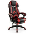 thumbnail image 1 of Costway Adjustable E-Sports Racing Style Chair with Padded Headrest, Lumbar Support Red, 1 of 10