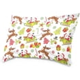 thumbnail image 4 of Christmas and New Year Pattern Velvet Oblong Lumbar Plush Throw Pillow Cover/Shams Cushion Case 16x24in Decorative Invisible Zipper Design for Couch Sofa Pillowcase Only, 4 of 7