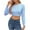 Light Blue, variant on hotojiny Womens Cropped Sweaters Crew Neck Long Sleeve Casual Sweater Fall Fashion Cable Knit Pullover Tops