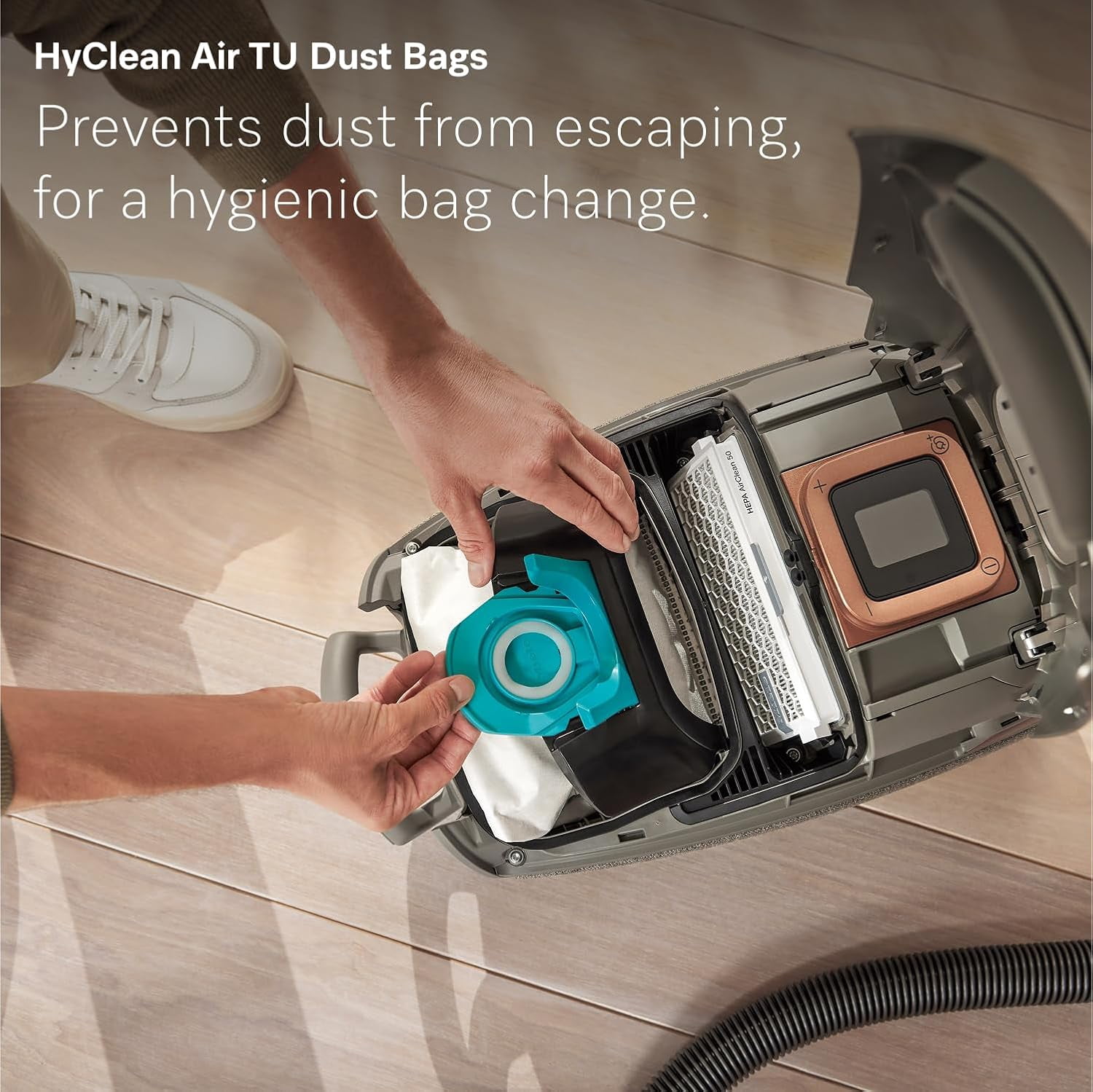 Miele Guard L1 Electro Bagged Canister Vacuum Cleaner with HEPA AirClean Filter, Electro Plus Floorhead, AllTeQ Universal Floorhead and LCD Display, Titanium Pearl Finish
