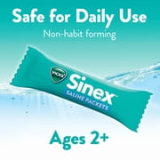 Vicks Sinex Saline Nasal Rinse + Packets, Nasal Decongestant for Sinus Relief, 30 Count