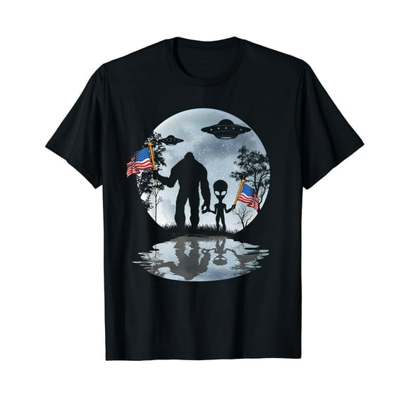 Alien Bigfoot Sasquatch UFO Extraterrestrial T-Shirt