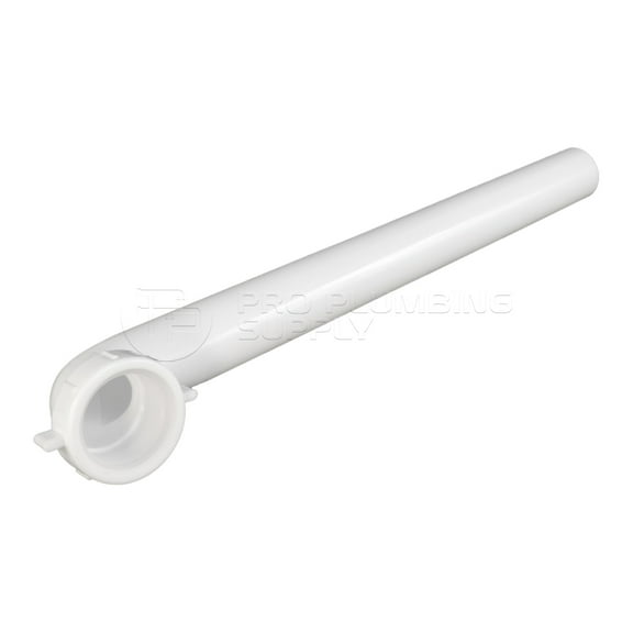 1-1/2" x 15" Waste Arm Slip Joint White for Tubular Drain Applications