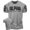 T-Shirt Heather Grey Branded, variant on Gymish Alpha Workout T-Shirt for Men, Funny Gym Shirt, Lifting Tee, Deadlift Shirt, Men's Athletic Top, Heather Grey with Sleeve Logo, Small