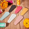 thumbnail image 4 of 18 Pieces Embroidery Scissors Sheath Polka Dot Scissors Protective Cover Scissors Leather Sheath for Scissors Protection, 4 of 5