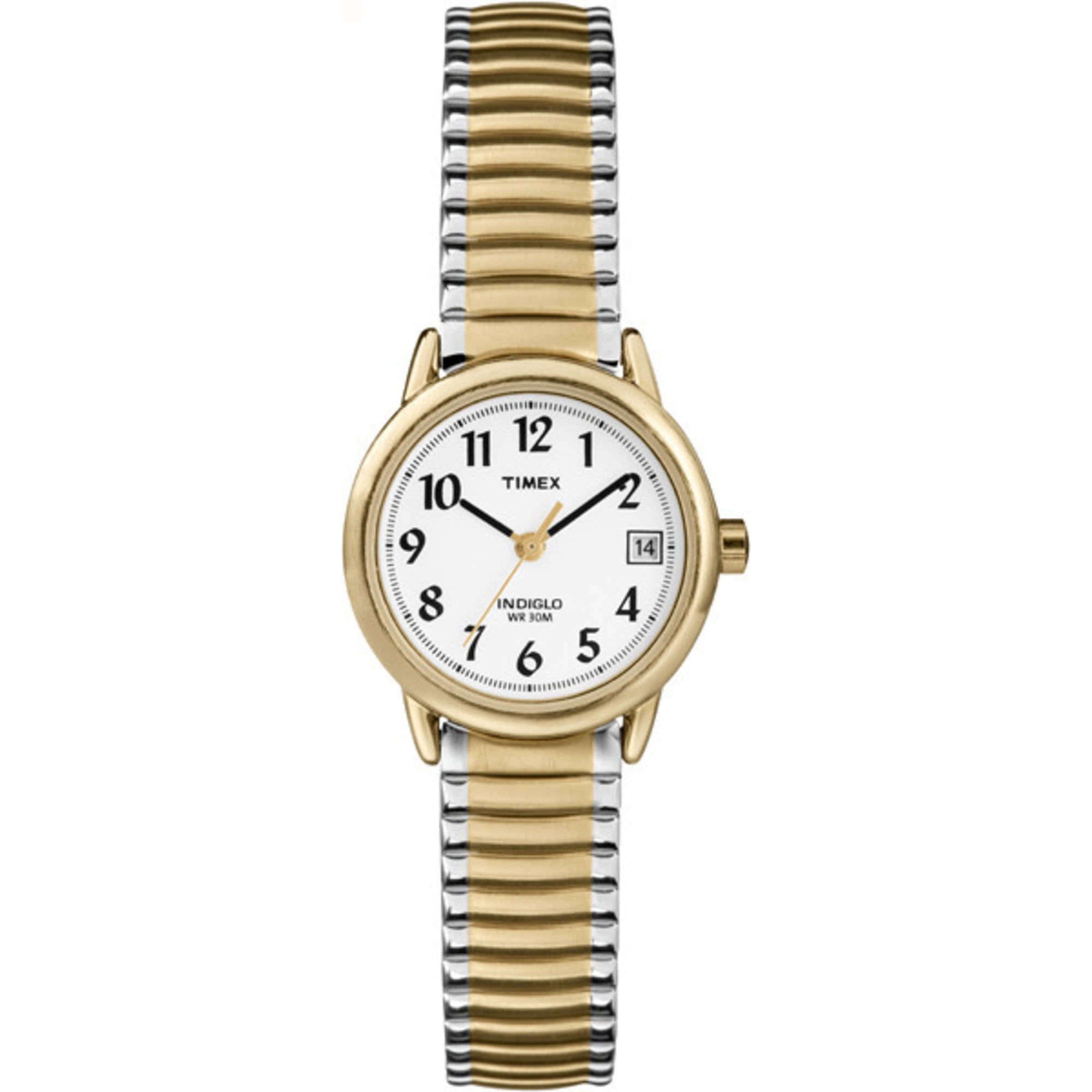 Timex Women's Easy Reader Watch, Two-Tone Stainless Steel Expansion Band by Timex