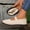 Beige, variant on Women's Lightweight Knitted Loafers Casual Flat Shoes Comfortable Boat Shoes Flat Bottomed Breathable Shoes Beige 7