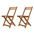 thumbnail image 6 of vidaXL Folding Bistro Set Table and Chairs Outdoor 3 Piece Solid Acacia Wood, 6 of 29