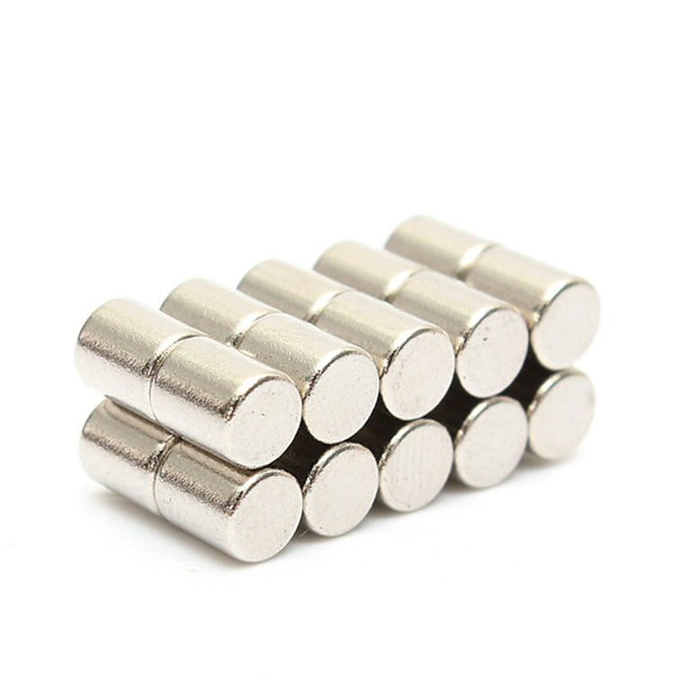 Trayknick 2 Pack 20Pcs Neodymium Magnet NdFeB 4 x 5mm Round Cylinder Super  Strong Blocks Rare Earth Neodymium Magnets for Industry 