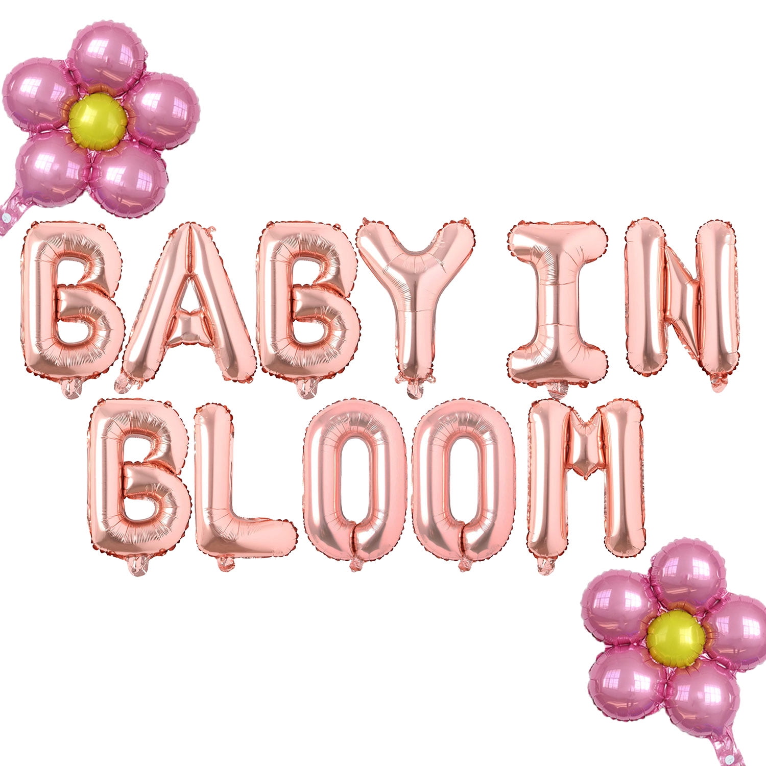 Rose Gold Baby In Bloom Baby Shower Party Decorations, Baby