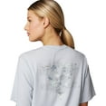 thumbnail image 6 of Columbia Women's PFG Uncharted Tech Tee Short Sleeve, Cirrus Grey/W Best Cast, Medium, 6 of 7