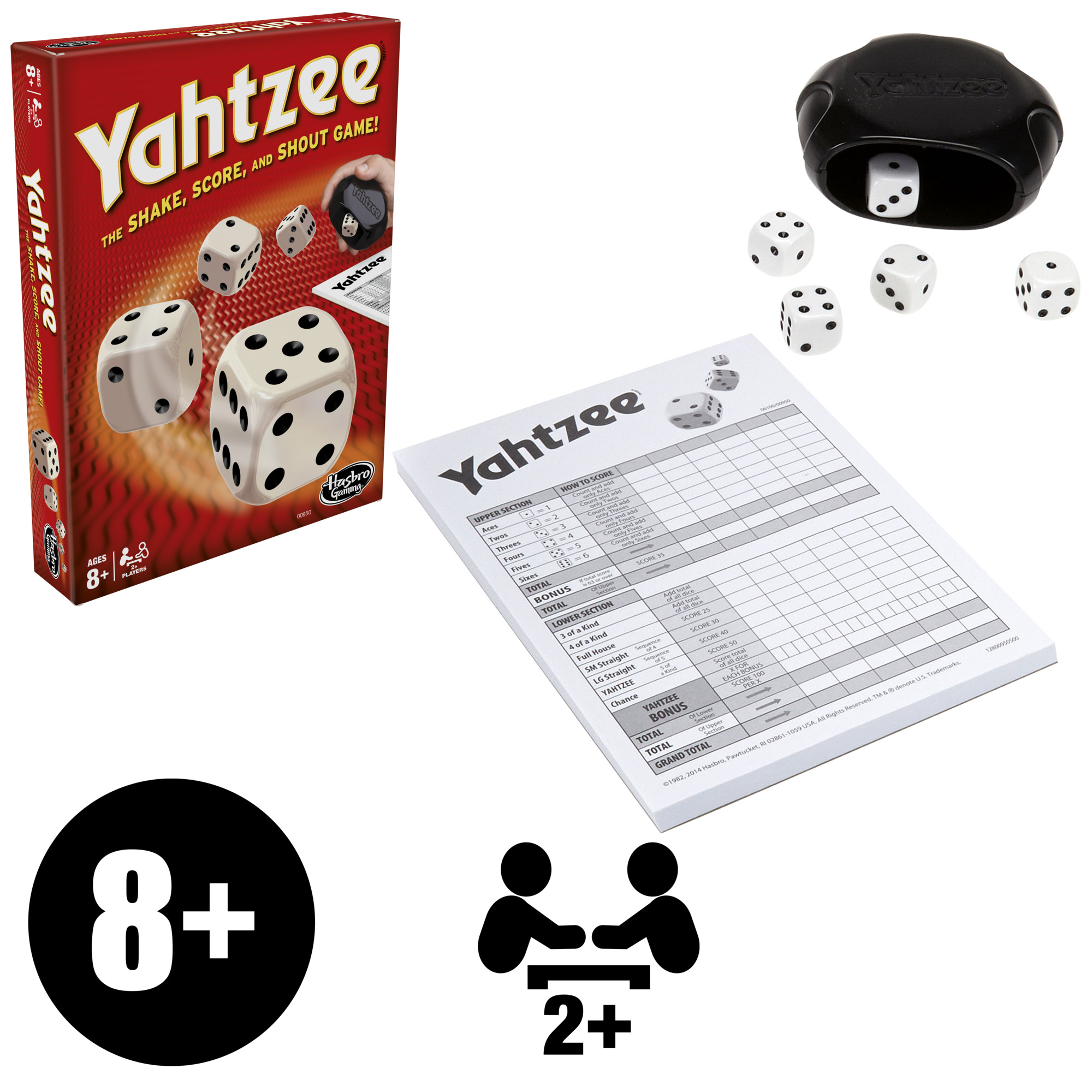 YAHTZEE Classic Board Game for Kids and Family with Shaker and Dice Ages 8 and Up, 2+ Players - image 5 of 11