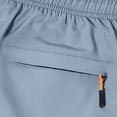 thumbnail image 7 of Men's Athletic Shorts Solid Color Quick-drying Shorts Elastic Waist Drawstring Shorts With Zipper Pockets, 7 of 7
