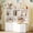 White B, variant on Toy Storage Organizer with Movable Drawers, Kids Bookshelf with Hidden Wheels and 5 Open Cubbies, Multifunctional Storage Cabinet Chest for Playroom
