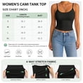 thumbnail image 6 of 2 Pack Women's Spaghetti Strap Crop Cami Tank Tops, U Neck Low Back Slim Fit Sleeveless Layering Camisole, 6 of 8