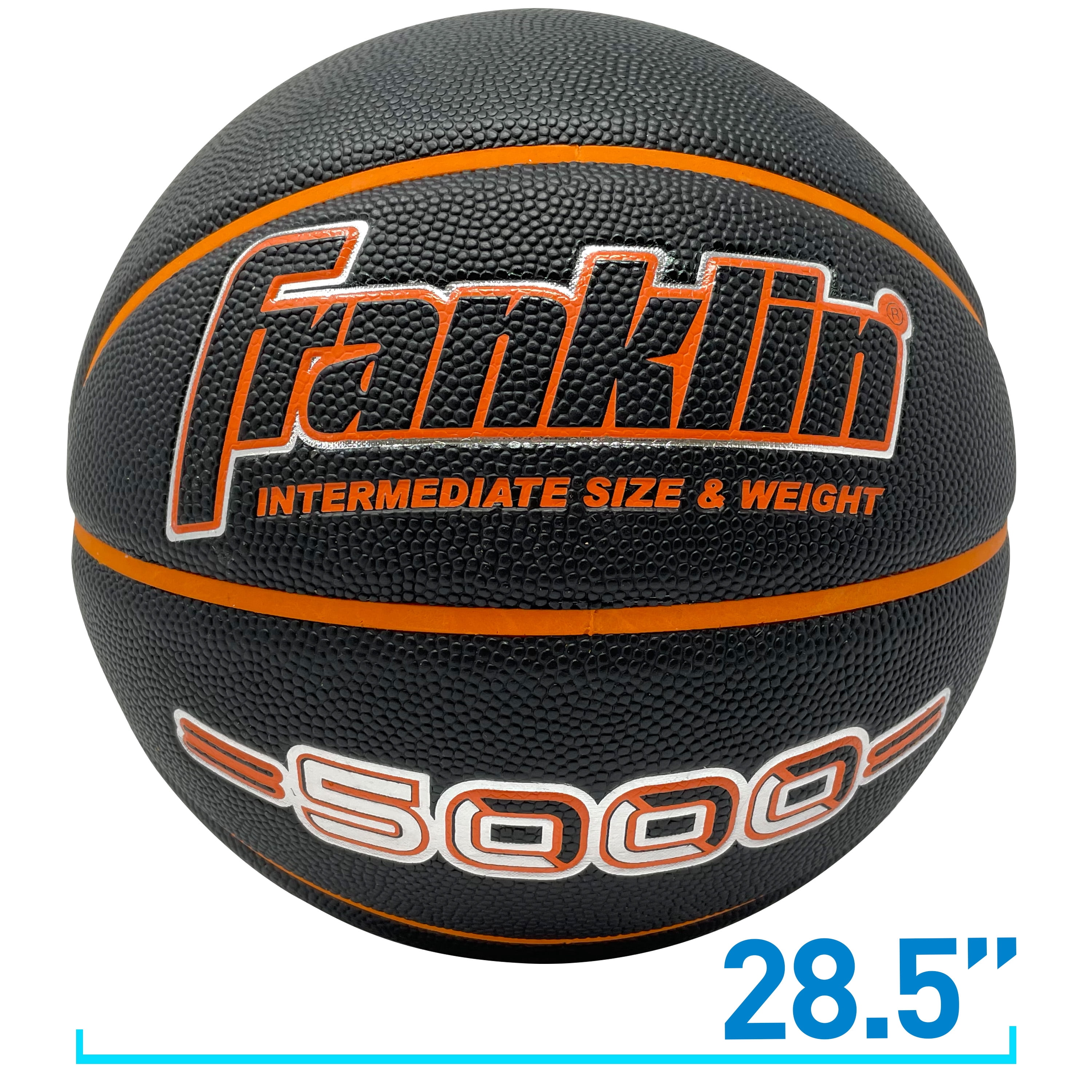 Franklin Sports 5000 Women's Basketball - 28.5" Girls Basketball - Official Indoor Basketball - High School + College Game Ball - Air Pump Included