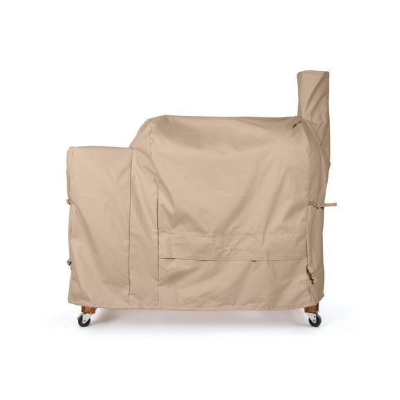 Covermates Smoker Cover - Weather Resistant Outdoor Cover, Extra Large Water-Resistant Covers for Outside Smoker, Ultima 600D Polyester, 49W x 22D x 47H, Ripstop Tan