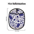 thumbnail image 3 of Pofeuu Blue And White Porcelain Pattern Print Silicone Pot Mat Mitten With Hanging Loop Heat Resistant Oven Mitts Non-Slip Bbq Baking Smoking Potholders, 3 of 7