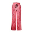 thumbnail image 4 of Tplvbz Halloween Pajama Pants Women - Spooky Print Lounge Pants for Women, Soft Pj Pants Comfy Elastic Waist Sleepwear, Womens Halloween Pj Pants, Cozy Pajama Pants for Fall & Holiday Pink M, 4 of 5