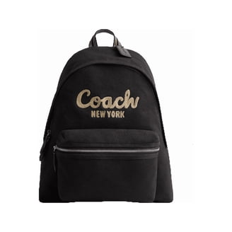 Coach (C2934) Graham Large Men's Smooth Black Leather Backpack
