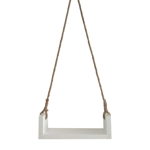 Columpio de madera, accesorios para fotografía de recién nacidos, accesorios temáticos para fotos, sesiones de fotos para bebés Blanco