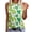 Green, variant on Womens Work Shirts Crew Neck Sleeveless St. Patrick'S Day Printed Womens Summer Tops,Yellow,XL