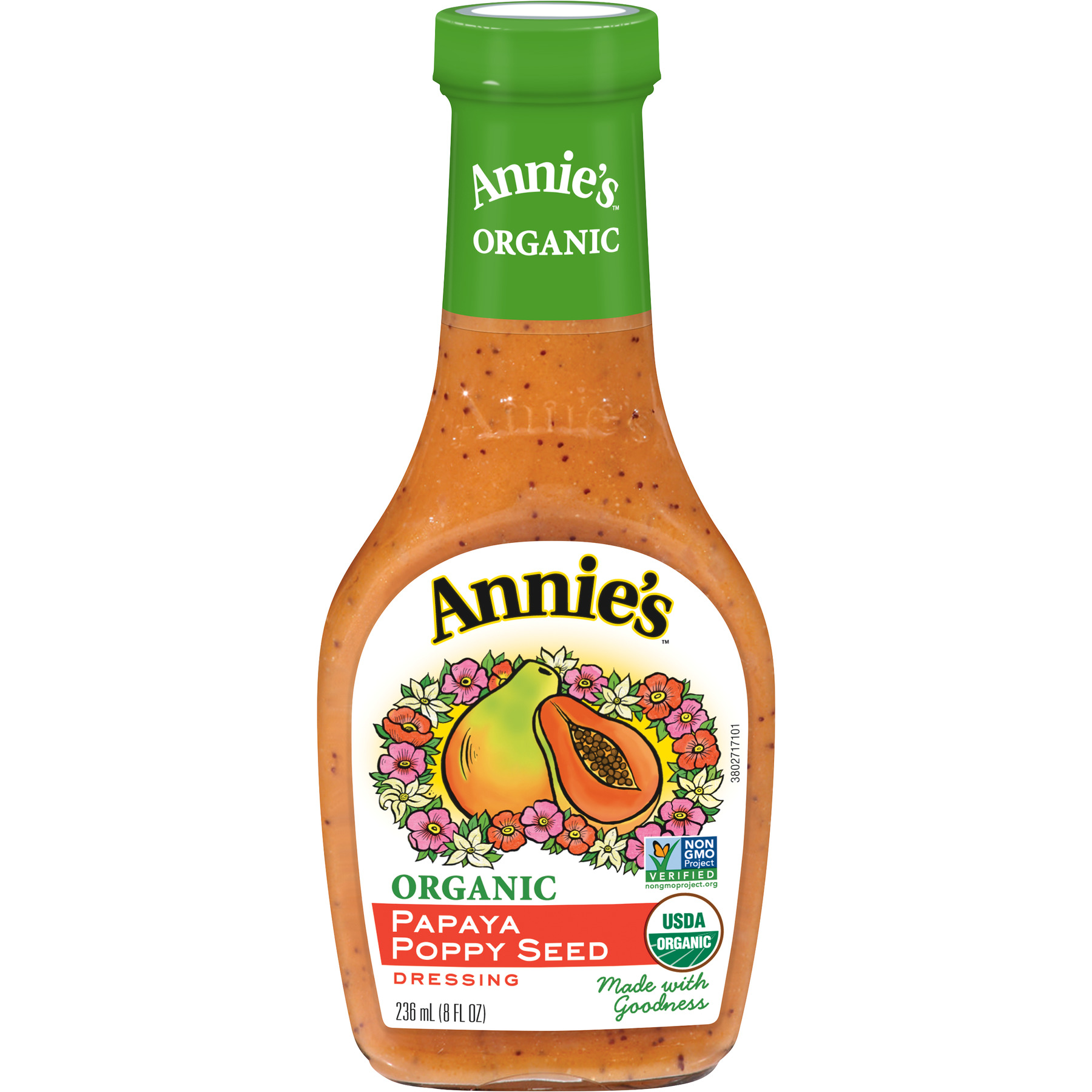Annie's Organic Papaya Poppy Seed Dressing, 8 fl oz