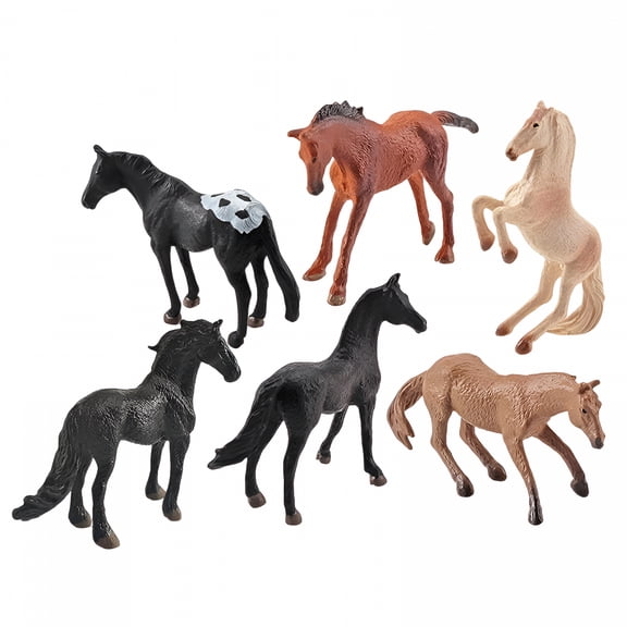 XIBUFE 2026 New 12Pcs Kids Horse Toys Desktop Toy Horses Decorative Horse Figurines Children Toys for Playroom,Desk,Party,Gift