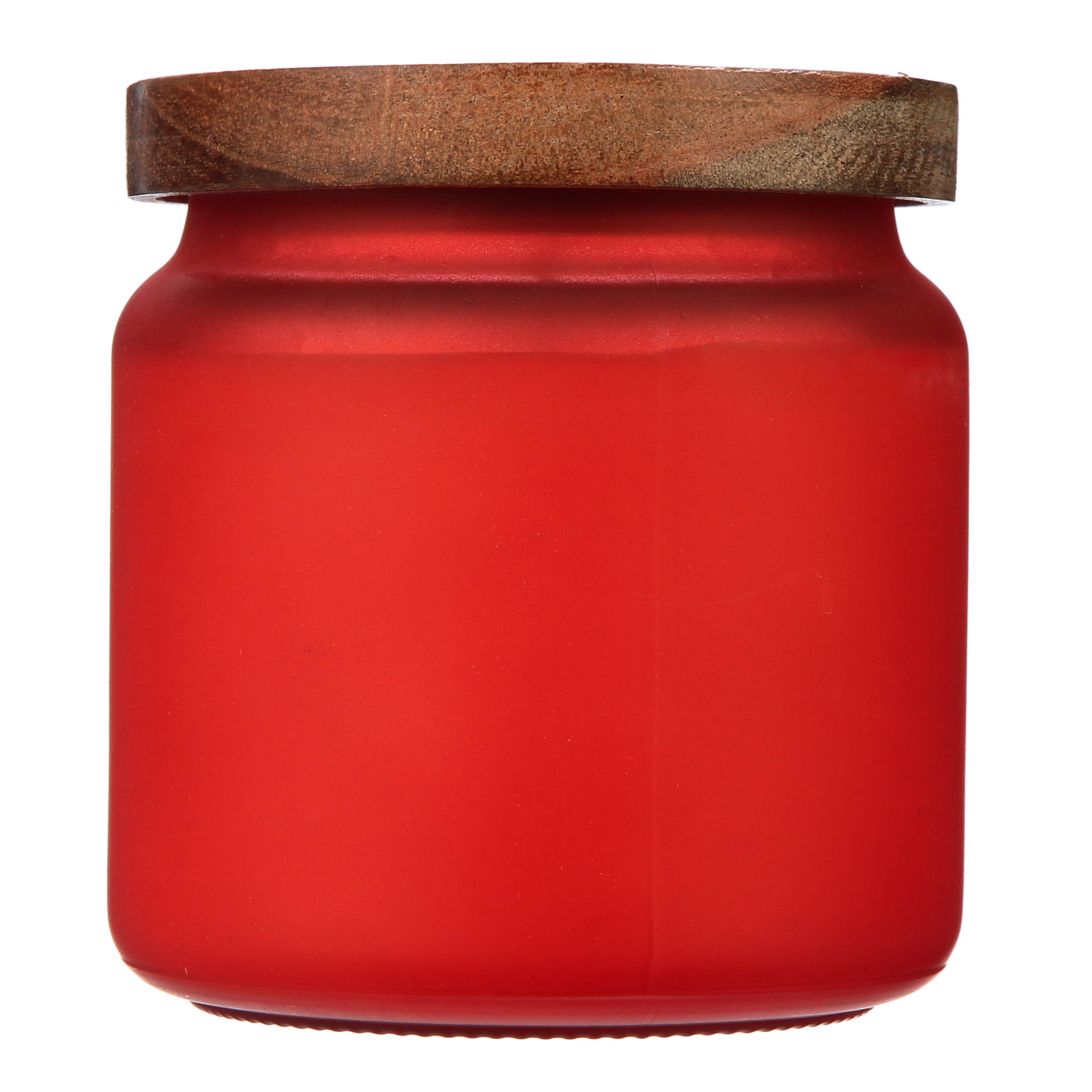 14 DAY RED UNSCENTED CANDLE IN GLASS