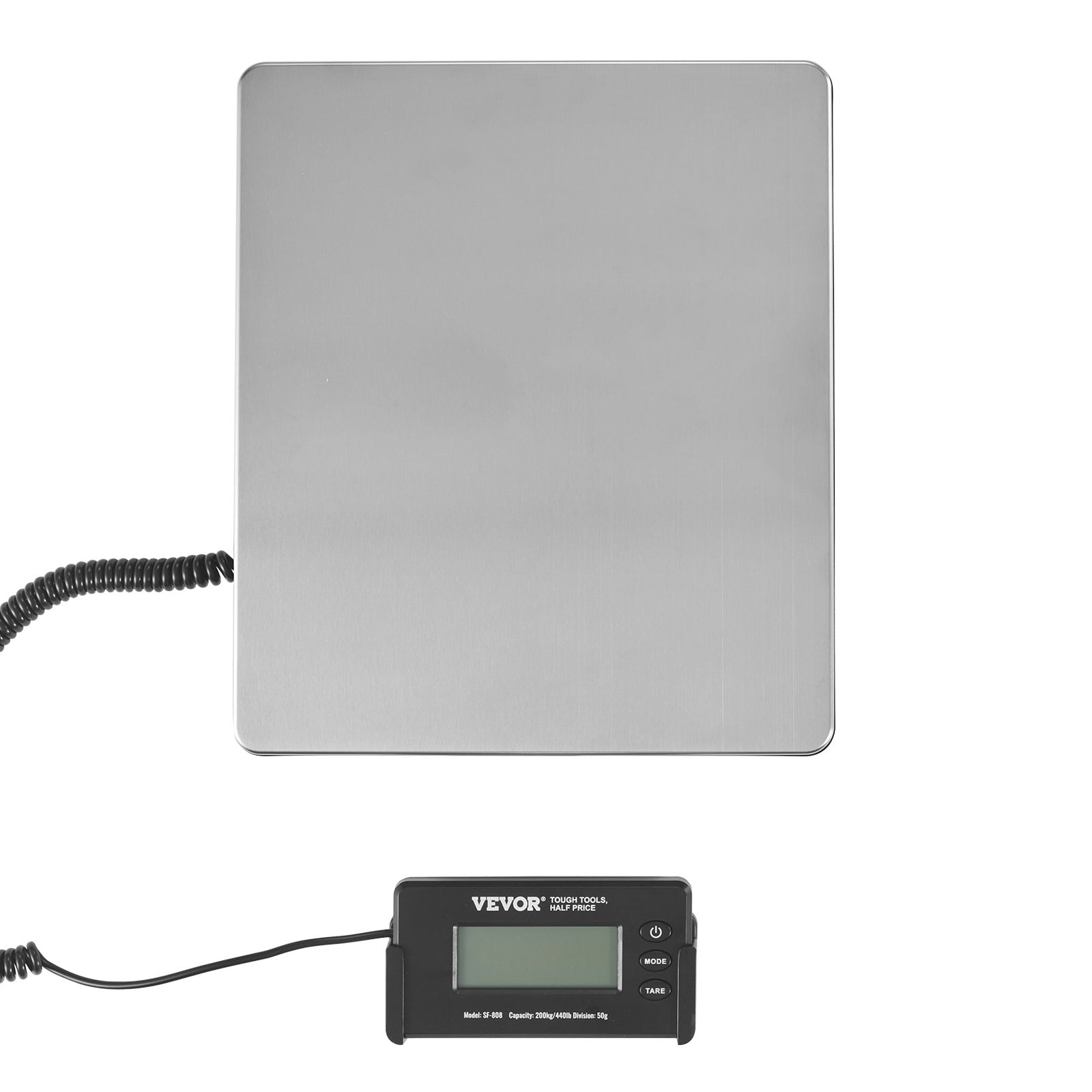 VEVOR Digital Shipping Scale, Heavy Duty Postal Scale, 440 lbs, Timer