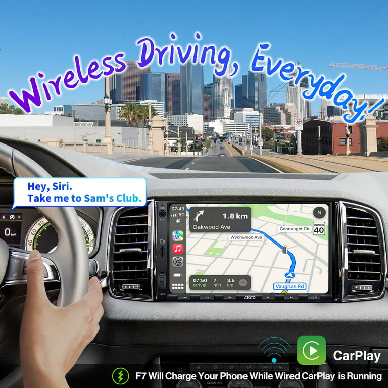 7Inch Android 11 Head Unit Car Stereo Apple Carplay GPS Double Din Car  Radio FM