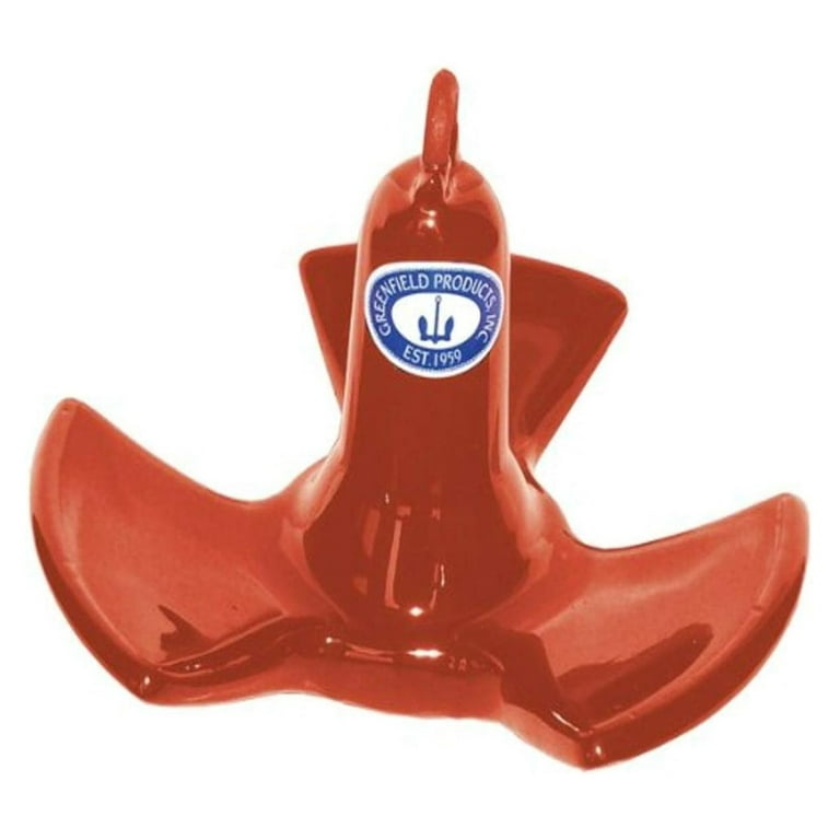 ZRQarq 530-RD Vinyl Coated River Anchor - Red, 30 lb