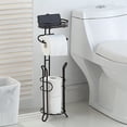 thumbnail image 4 of SunnyPoint Bathroom Toilet Tissue Paper Roll Storage Holder with Reserve and Shelve; ORB, 4 of 5