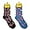 Black+Gray, variant on FOOZY'S Adult Socks - Volleyball, Set of 2