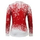 thumbnail image 4 of Camisas Navideñas Para Mujer Tops de Manga Larga Con Cuello en V Blusa Regular Estampada Odeerbi ODB198942, 4 of 6
