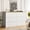White/Wood, variant on UZUGUL 8-Drawer White Dresser, No Handle Push-to-Open, Large Storage Capacity, for Living Room Hallway