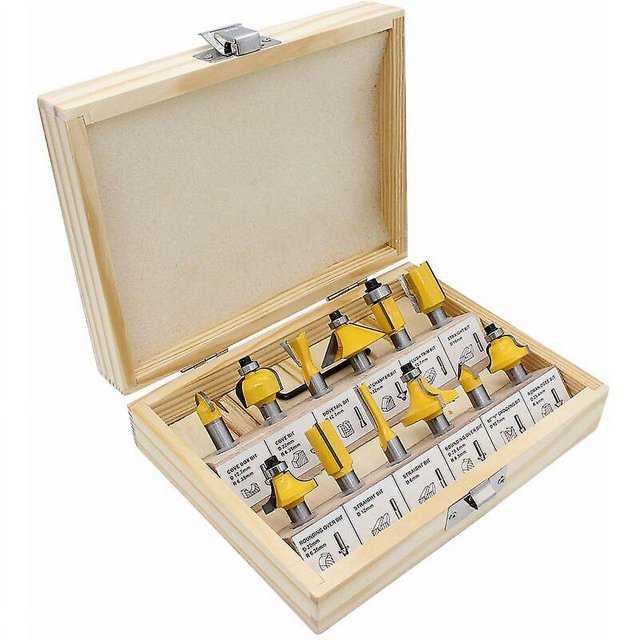 12 brocas de enrutador de carburo de tungsteno YONGSHENG con vástago de 8 mm