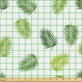thumbnail image 2 of Ambesonne Jungle Leaves Fabric by the Yard Upholstery, Hawaiian and Beachy, 10 Yards, Lime Green Olive Green, 2 of 5