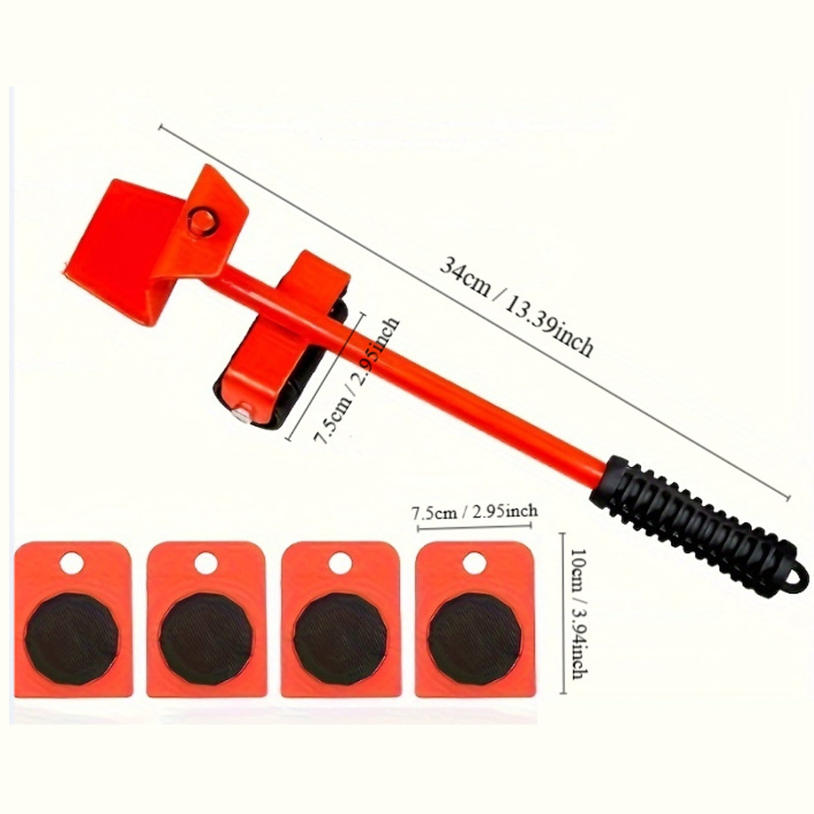 sunsanly 1 Set Furniture Mover with 8 Wheels Heavy Duty Furniture Lifter 330Lbs Load Bearing Multifunction Appliance Roller Furniture Moving Dolly Slider Tools