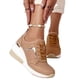 thumbnail image 5 of Zapatillas deportivas de talla grande europeas y americanas, calzado informal de verano, zapatilla de deporte de malla con cordones, 5 of 5