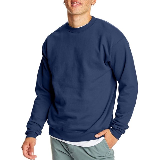 Sudadera Hanes EcoSmart para Hombre Azul Marino Talla L