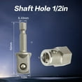 thumbnail image 3 of Trailer Cordless Drill Adapter With 1/2 Inch Socket Bit Jack Crank Handle US, 3 of 11