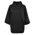 thumbnail image 6 of Yoodem Hoodies for Women Oversized Hoodie Solid Long Women Top Sweatshirt Sleeve Casual Pocket Hooded Size Plus Loose Splice Women's Hoodies & Sweatshirts Womens Hoodies Black 4XL, 6 of 8