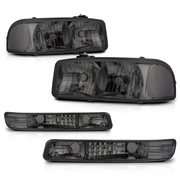 MAUTO Pair Headlight Assembly Headlamps Replacement for 19992007 GMC